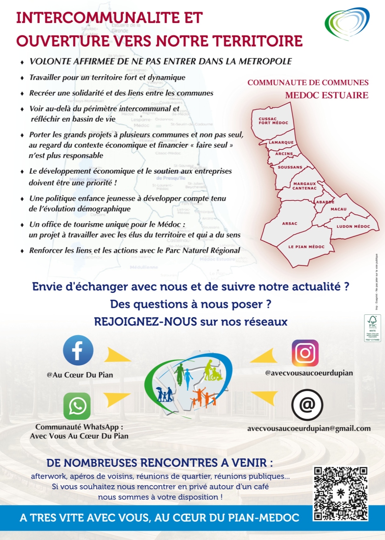 Carte Médoc Estuaire